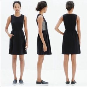 Madewell Abroad Dress black with stripe side panel